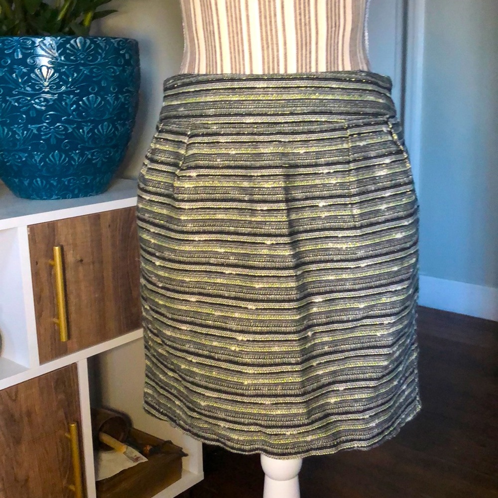 Multi-color striped skirt